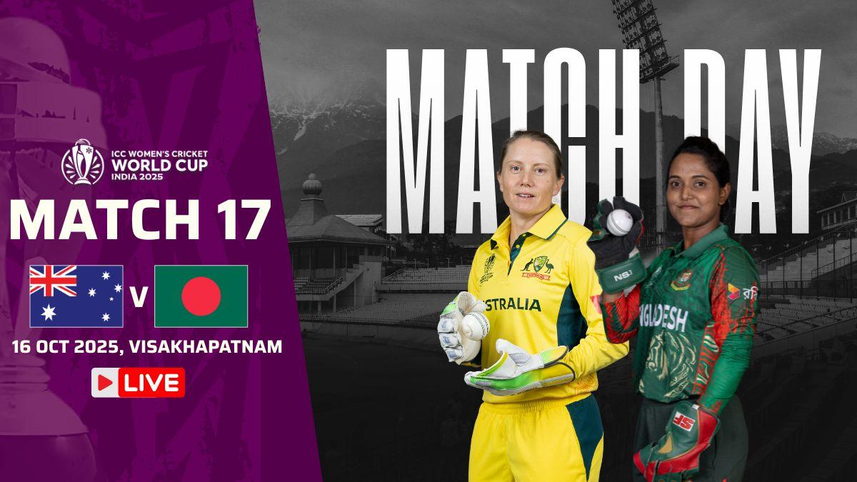 AUS-W vs BAN-W Live Score, Women’s World Cup 2025 - BAN: 47/1 (13): Aussies falter in the field as Bangladesh gets off to solid start